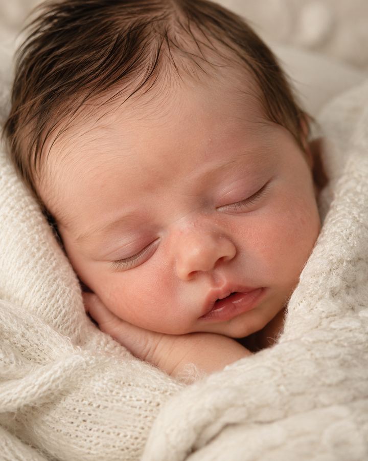 Newborn: sleeping face